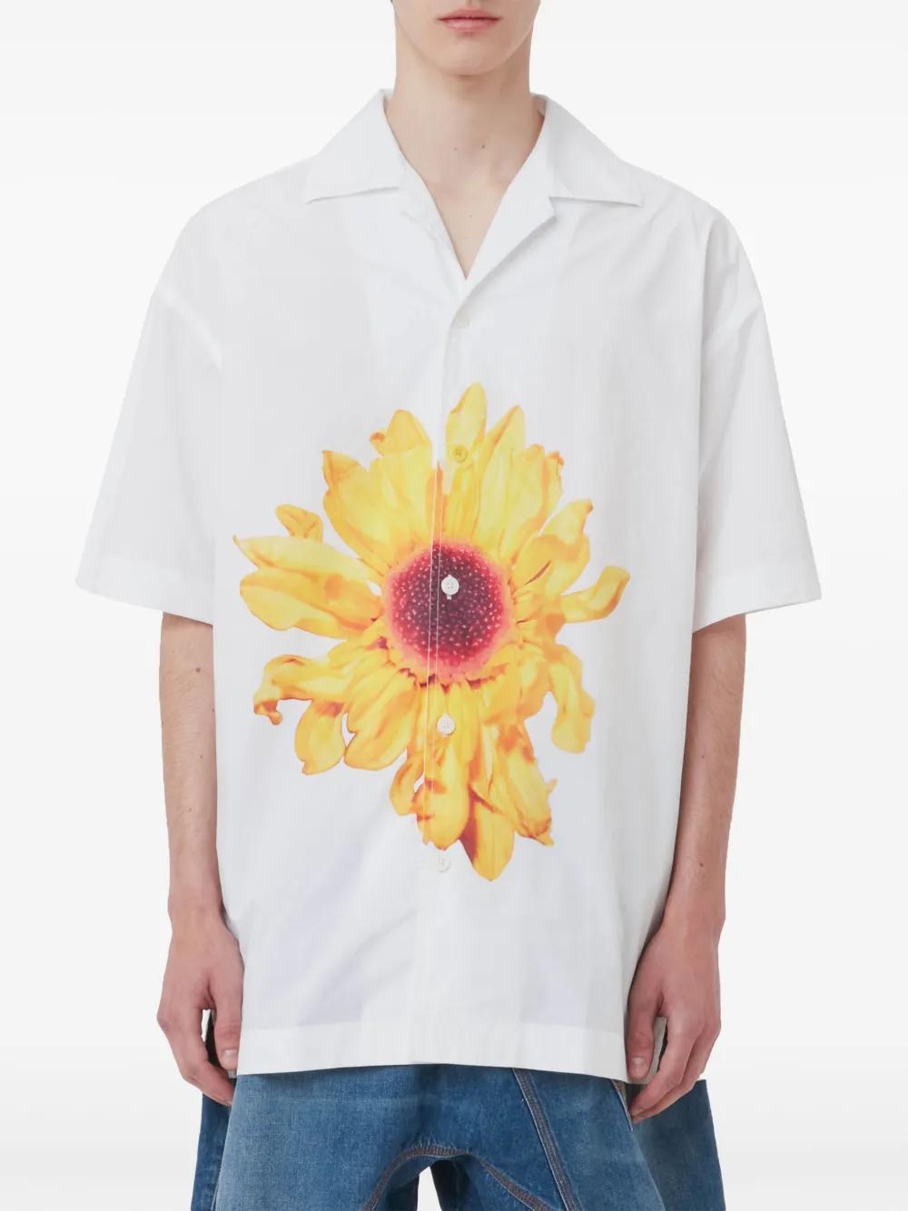floral-print cotton shirt Product Image