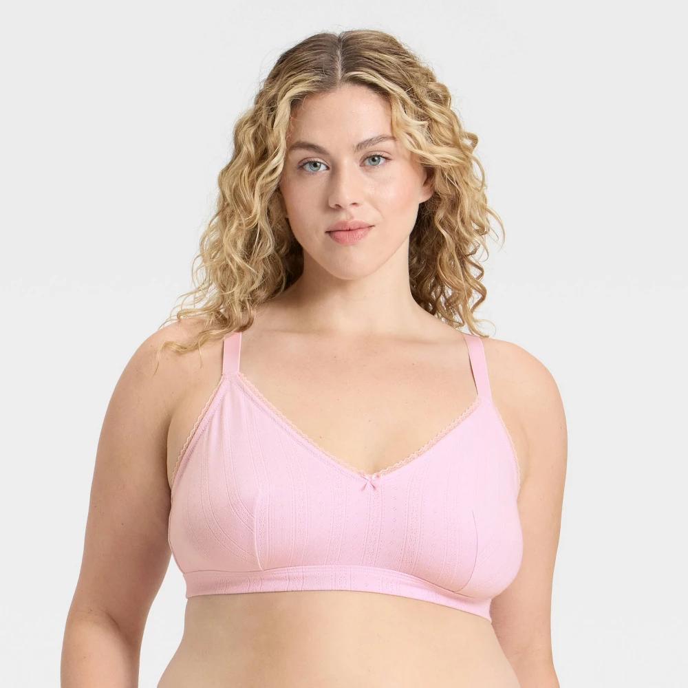 Women's Pointelle Triangle Bralette - Wild Fable™ Product Image