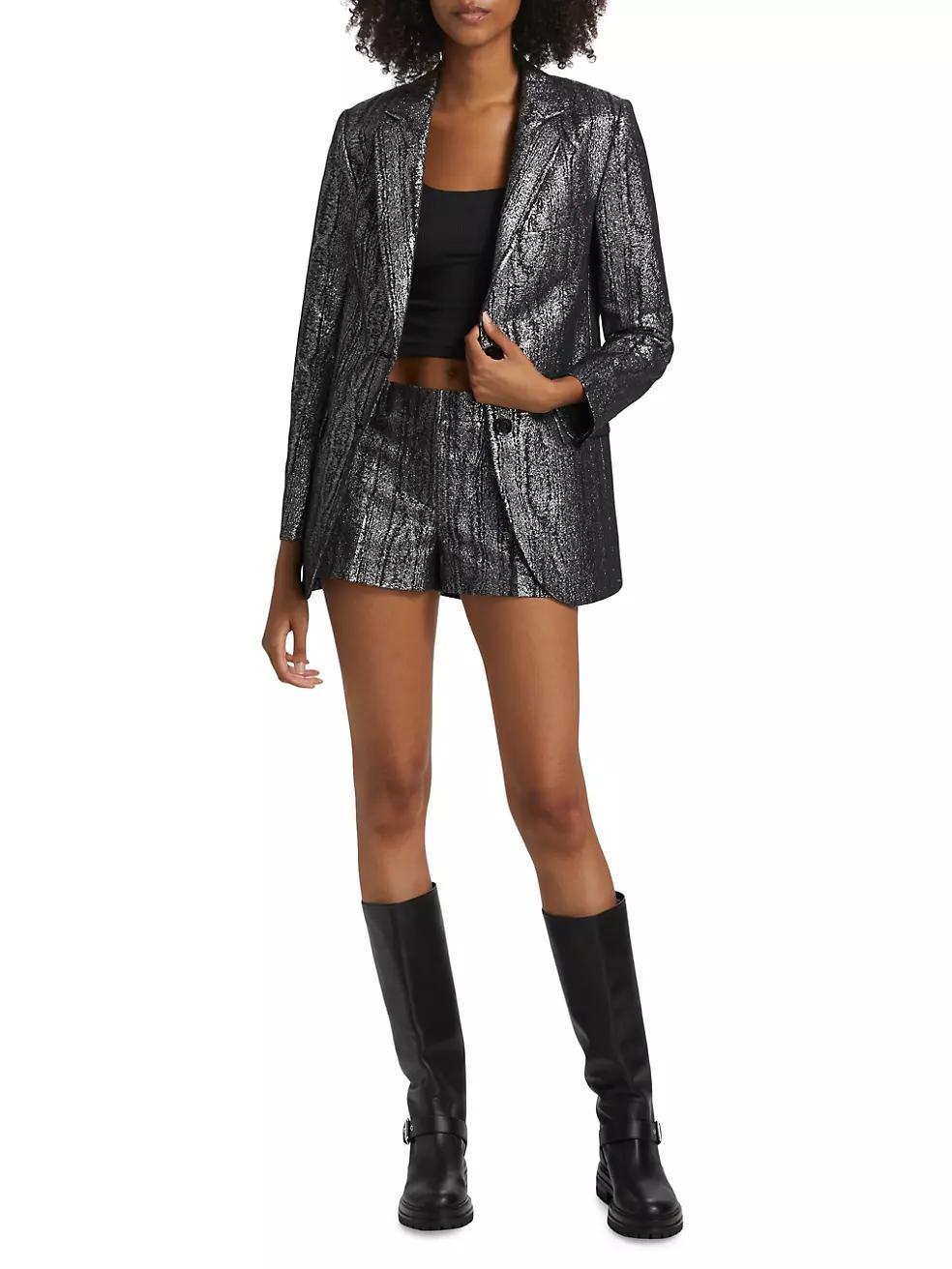 Mensy Metallic Tailored Blazer Product Image