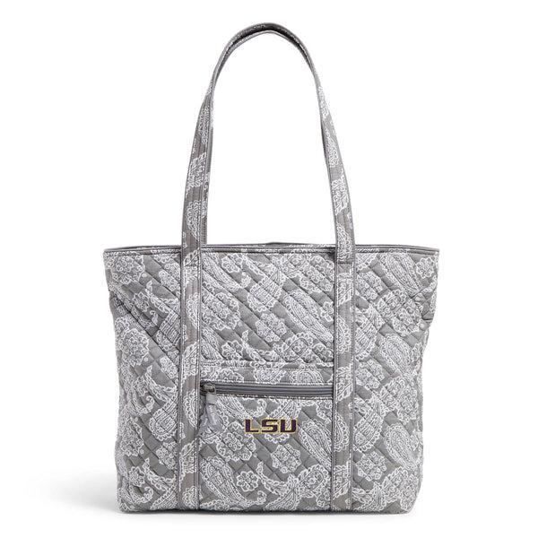Vera Bradley Collegiate Tote Bag Women in Gray/White Bandana with Penn State University Logo Product Image