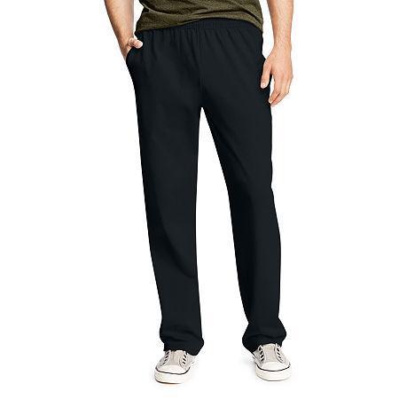 Hanes Essentials Mens Cotton Jersey Pants, 32 Charcoal Heather S Product Image