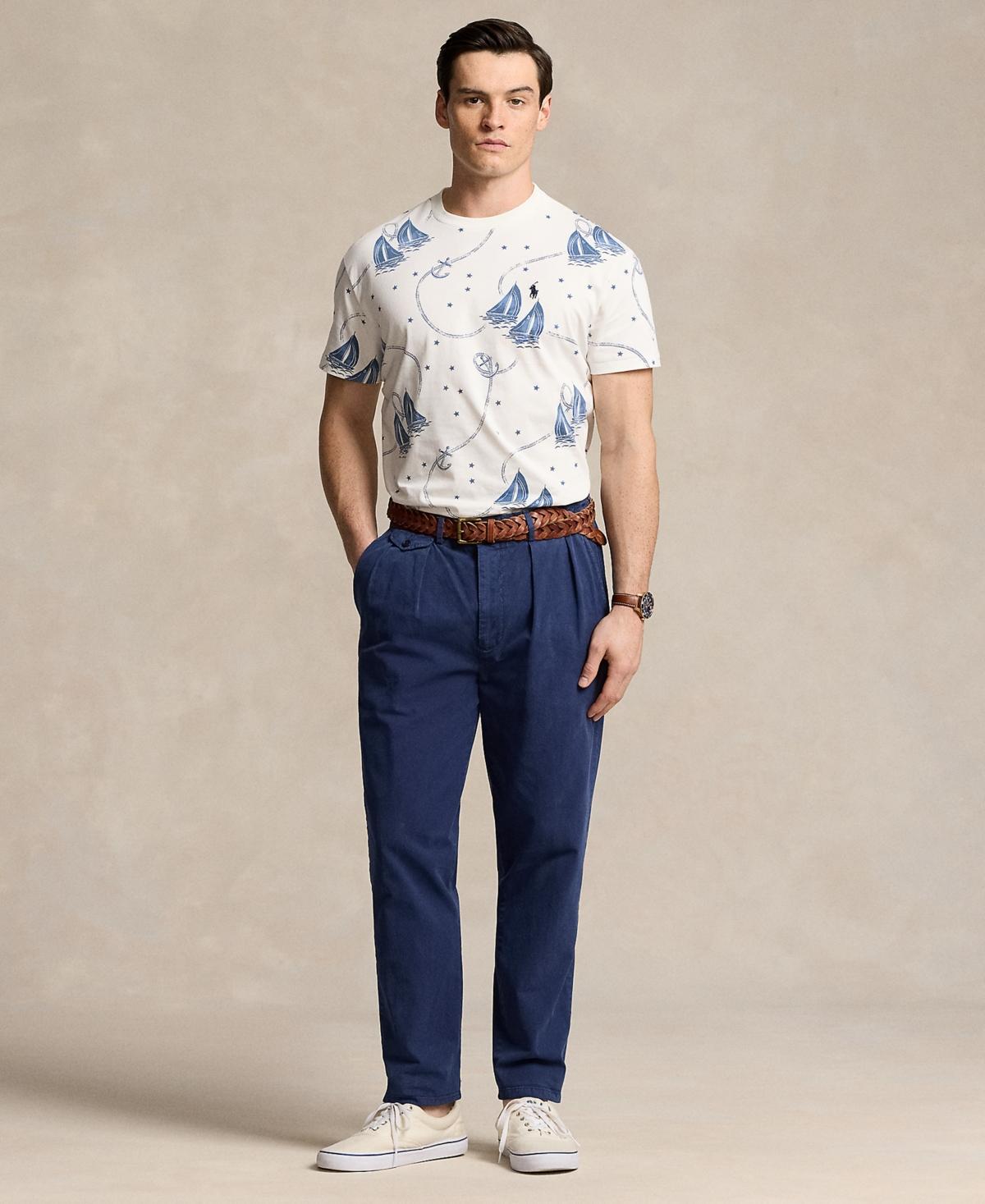 POLO RALPH LAUREN Men's Classic-fit Nautical Jersey T-shirt In Ocean Voyage Print Product Image