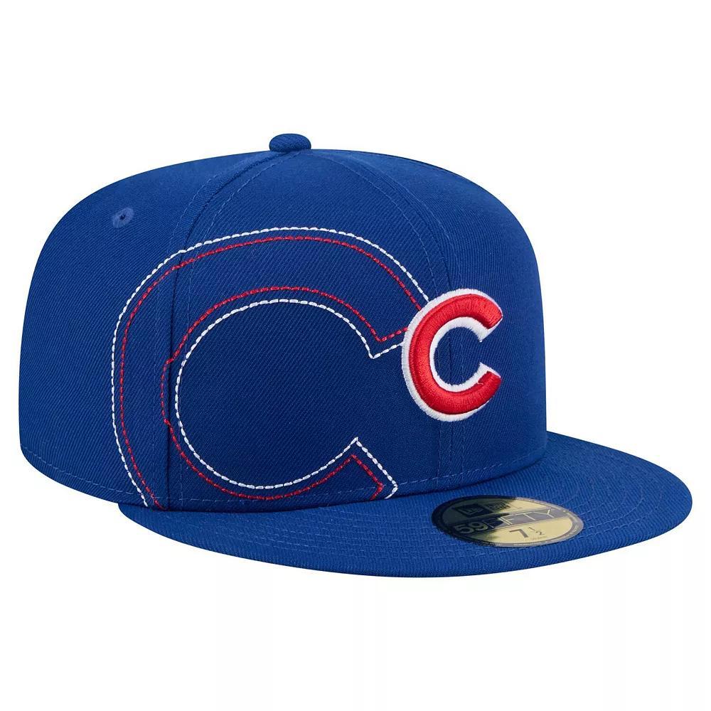 Men's New Era Royal Chicago Cubs Yarn Stitch 59FIFTY Fitted Hat, Size: 7 3/4, Blue Product Image