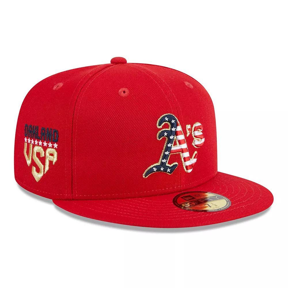 Men's New Era  Red Cincinnati Reds 2023 Fourth of July 59FIFTY Fitted Hat, Size: 7 1/8, Red Red Product Image