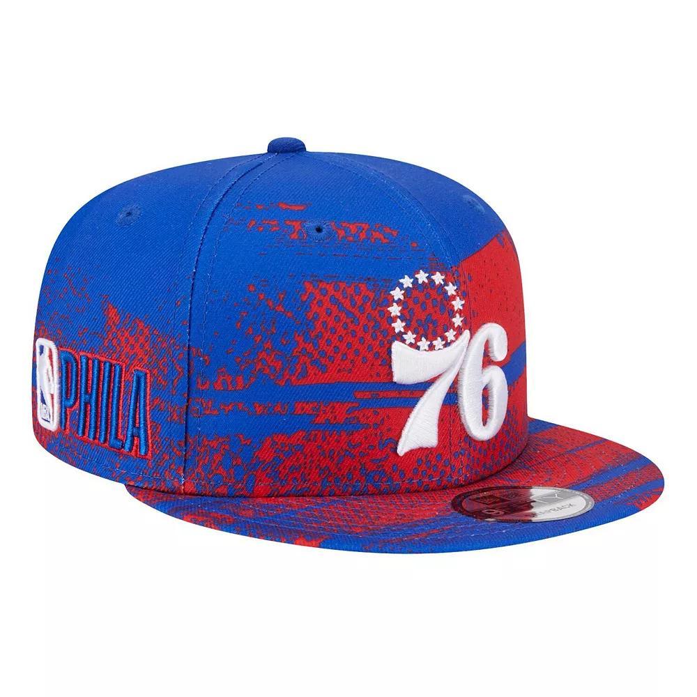 Mens New Era Royal Philadelphia 76ers Tip-Off 9FIFTY Snapback Hat Product Image