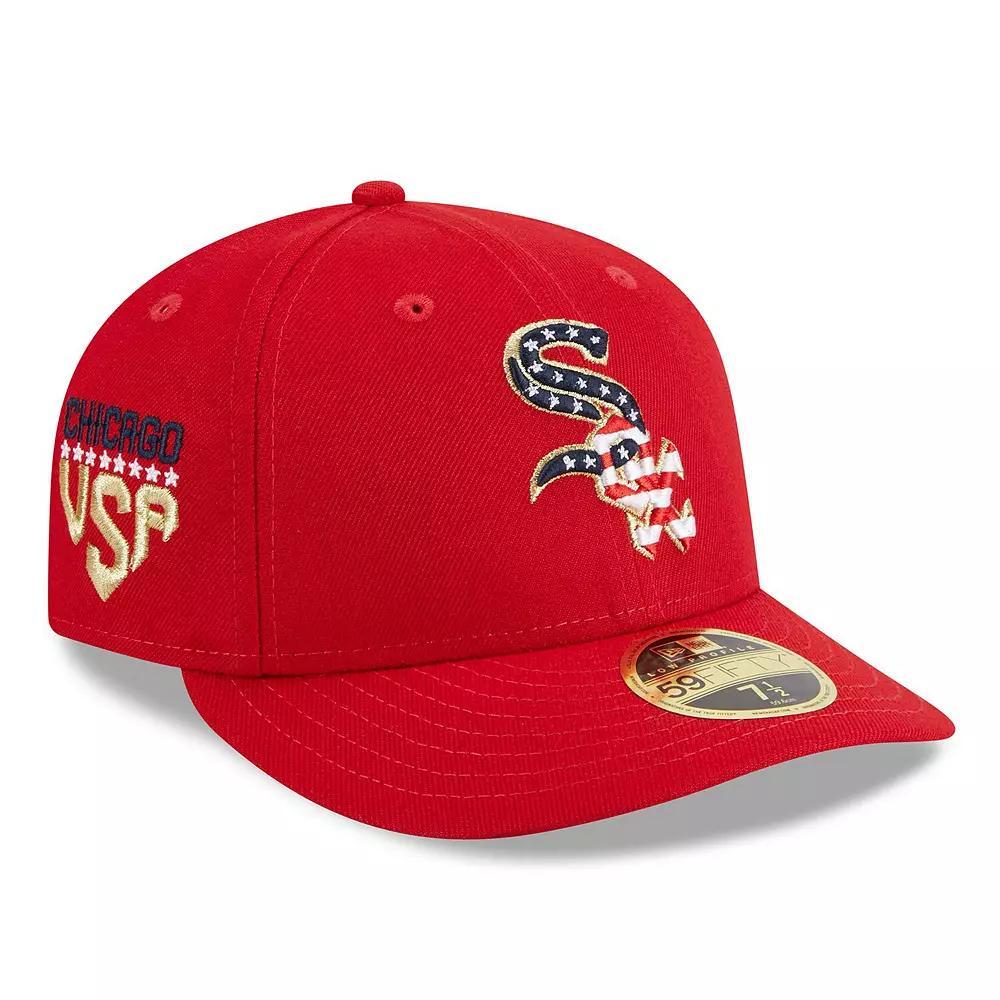 Men's New Era  Red Chicago White Sox 2023 Fourth of July Low Profile 59FIFTY Fitted Hat, Size: 8 Product Image