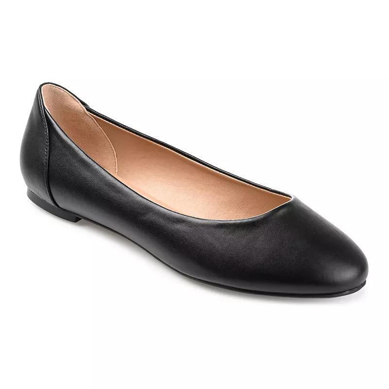 Journee Kavn Women's Comfort Sole Ballet Flats, Size: 10 Wide, Black Product Image