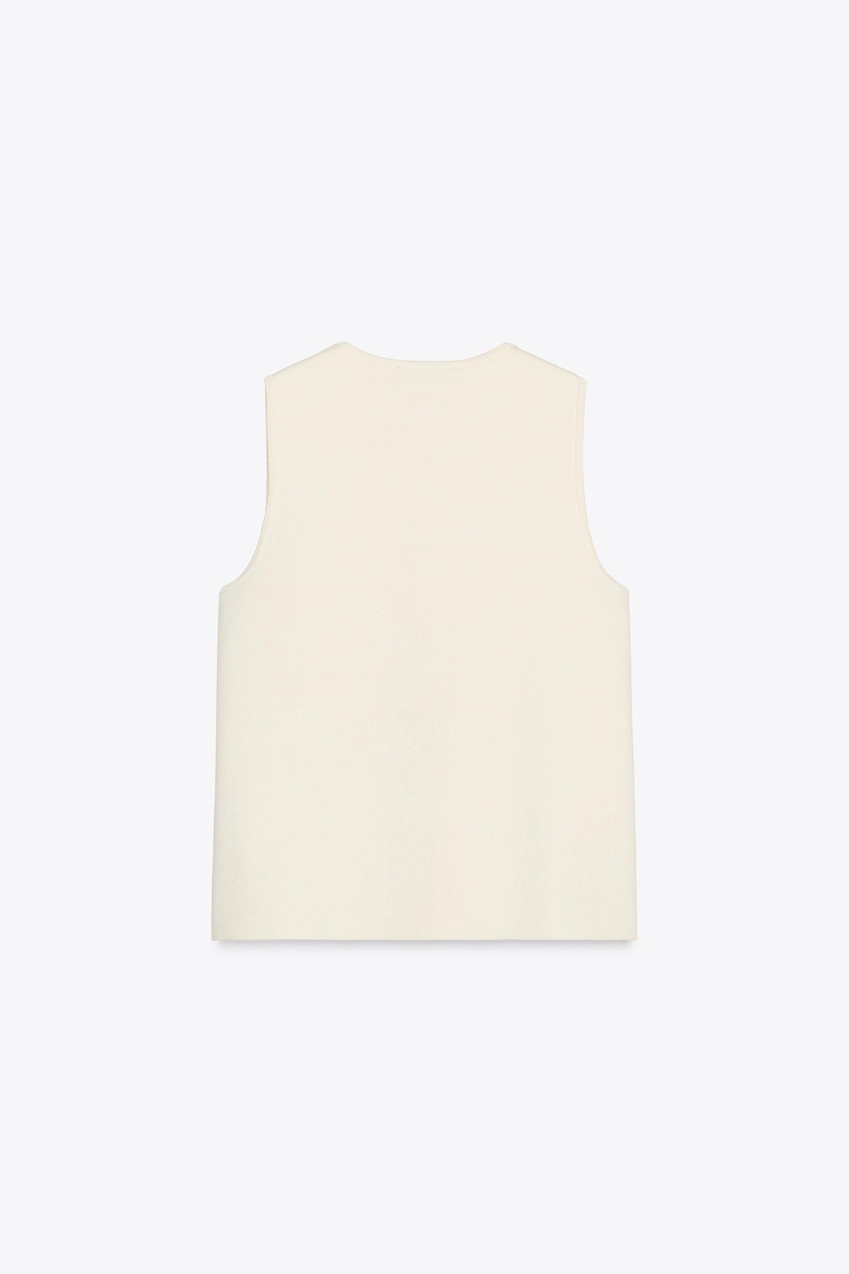 BUTTONED KNIT VEST Product Image