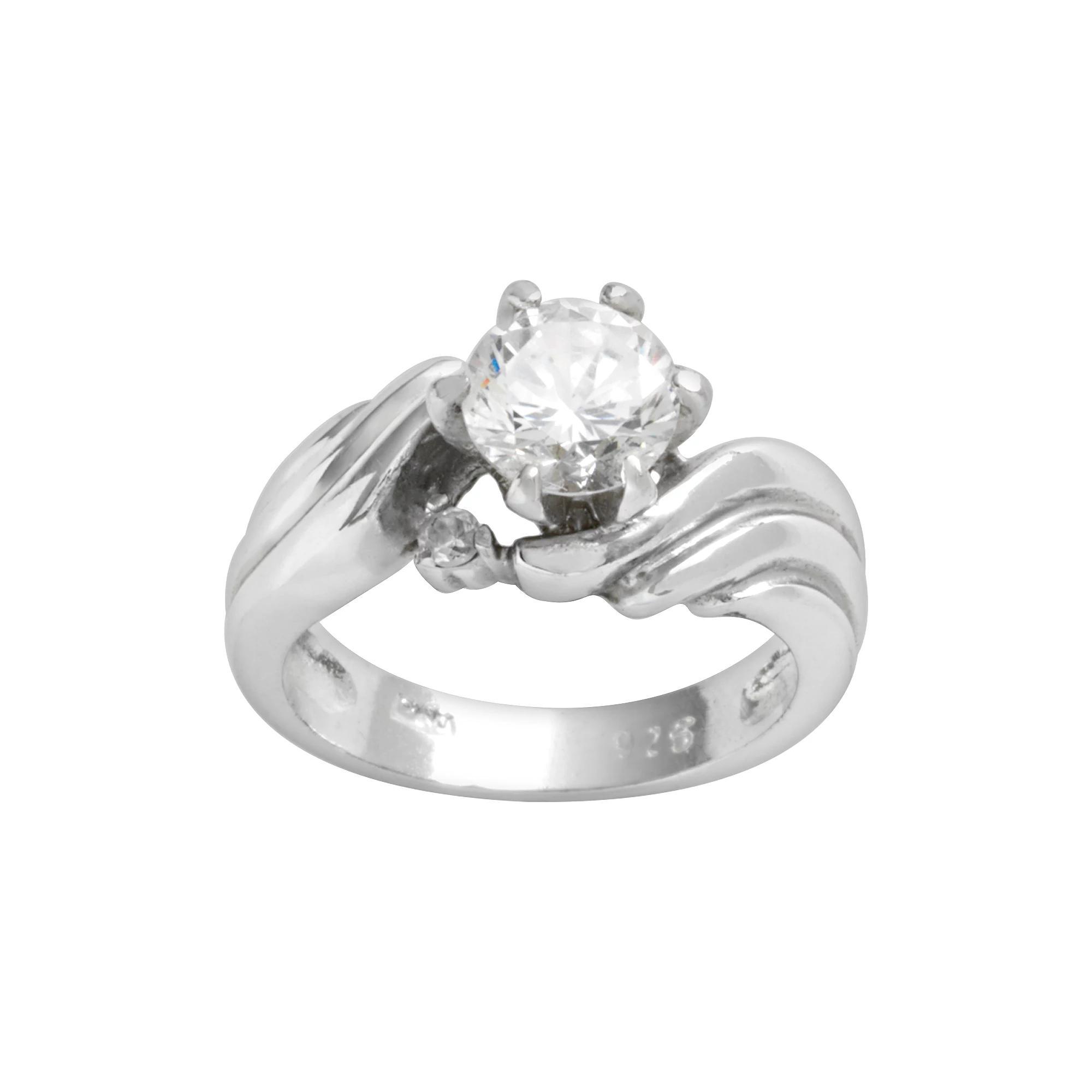 Traditions Jewelry Company Sterling Silver Twist Bypass Ring, Womens Multicolor Product Image