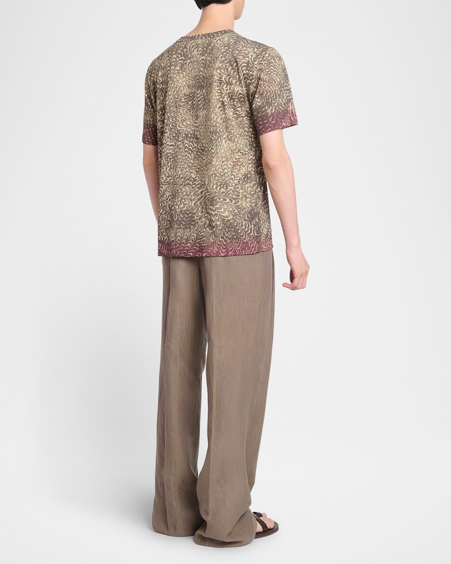 Men's Hubba Printed Cotton T-Shirt Product Image