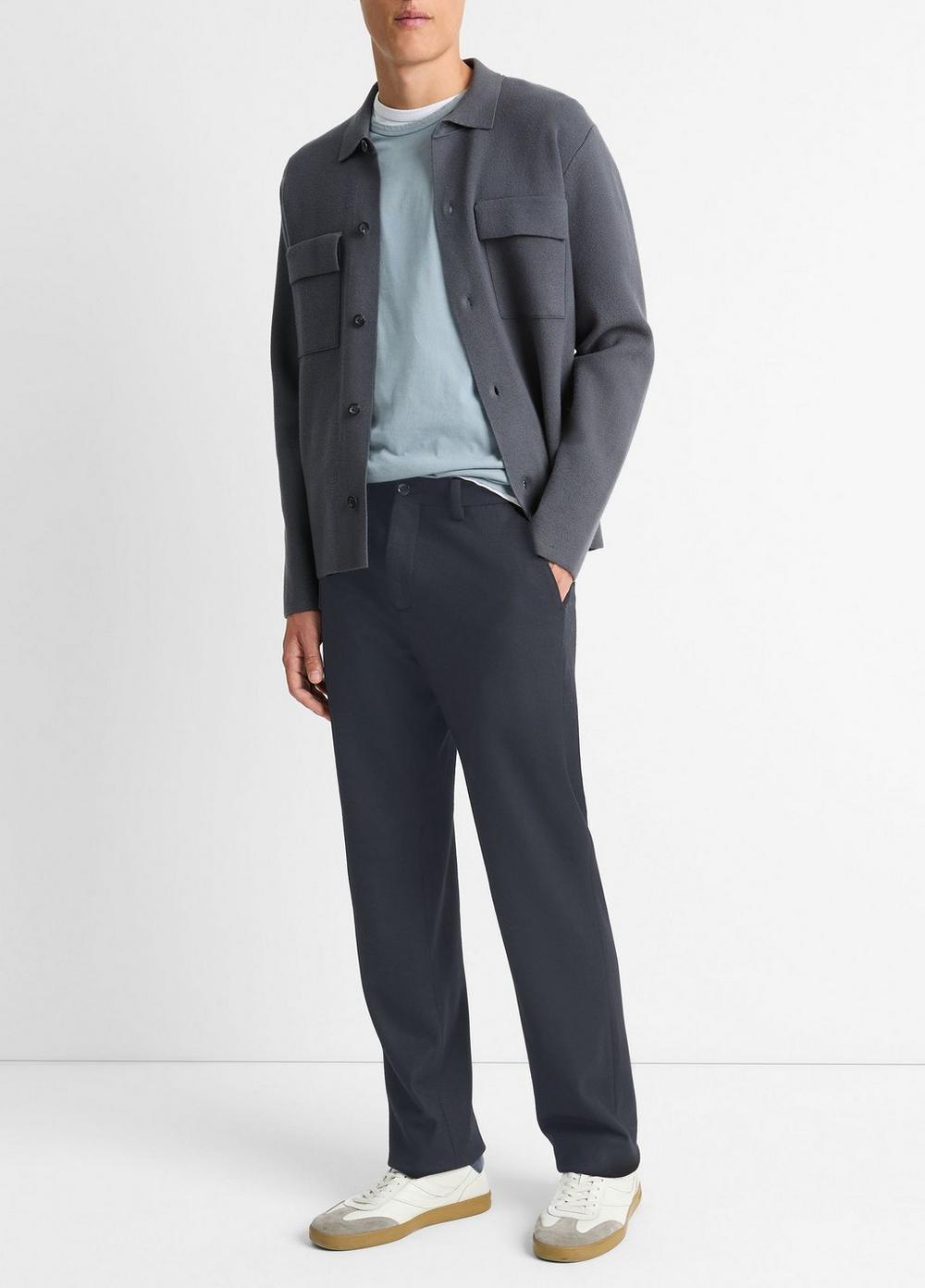 Mens Italian Wool-Blend Trouser, Black, Size 29 Vince Product Image