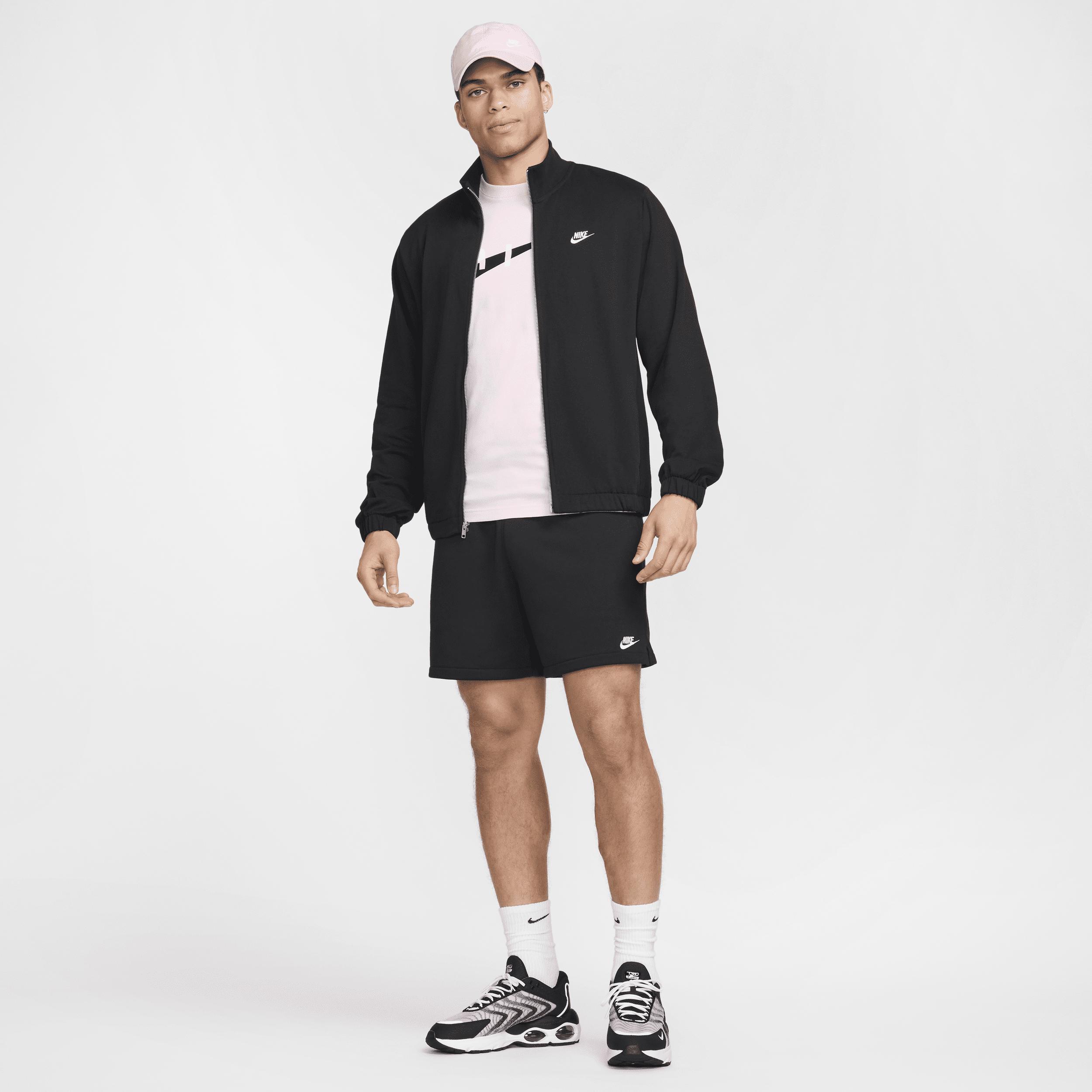 Men's Nike Club Knit Jacket, Size: Medium, Black Product Image