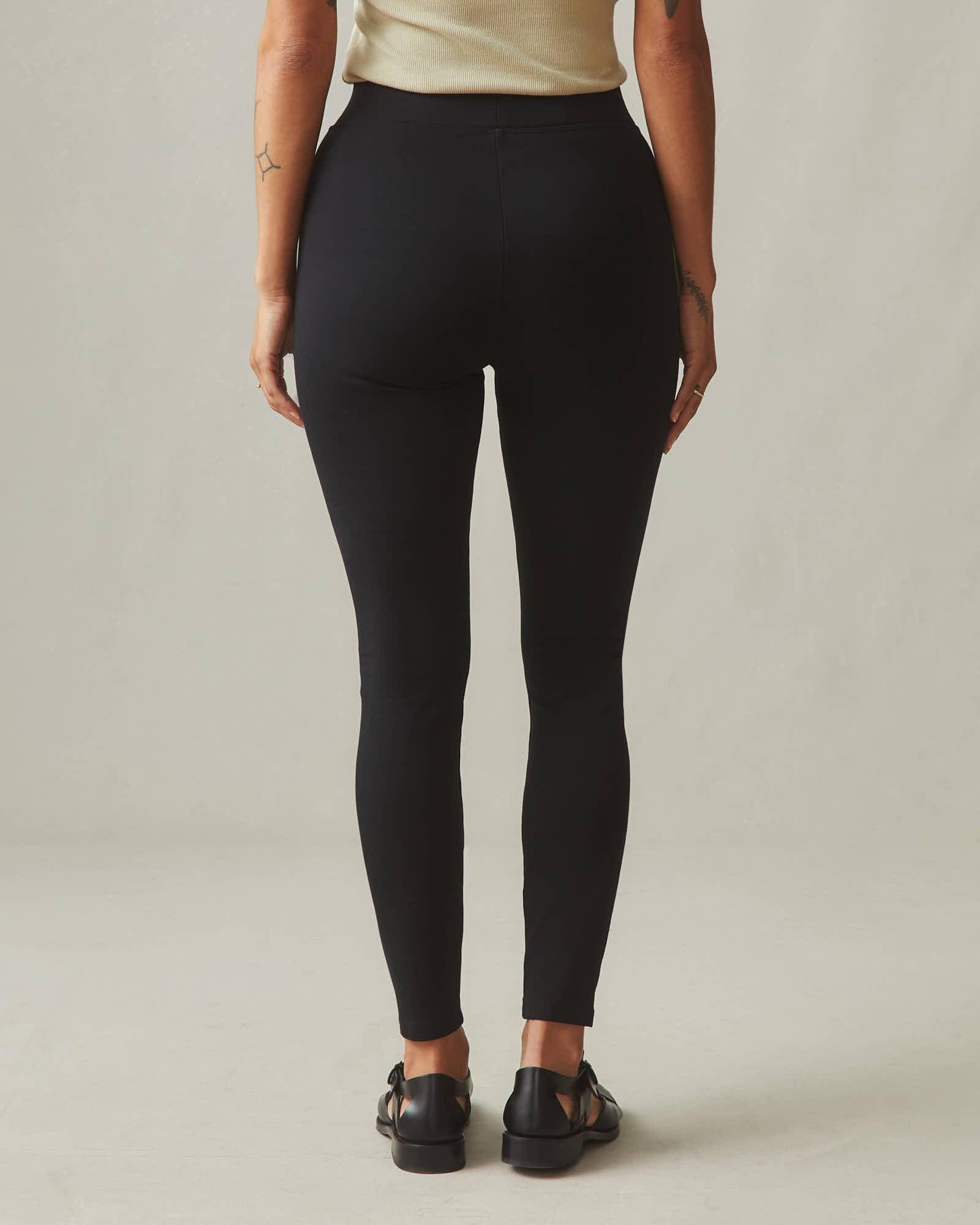 Women's Ponte Slim Pant High Rise - Super Black Female Product Image
