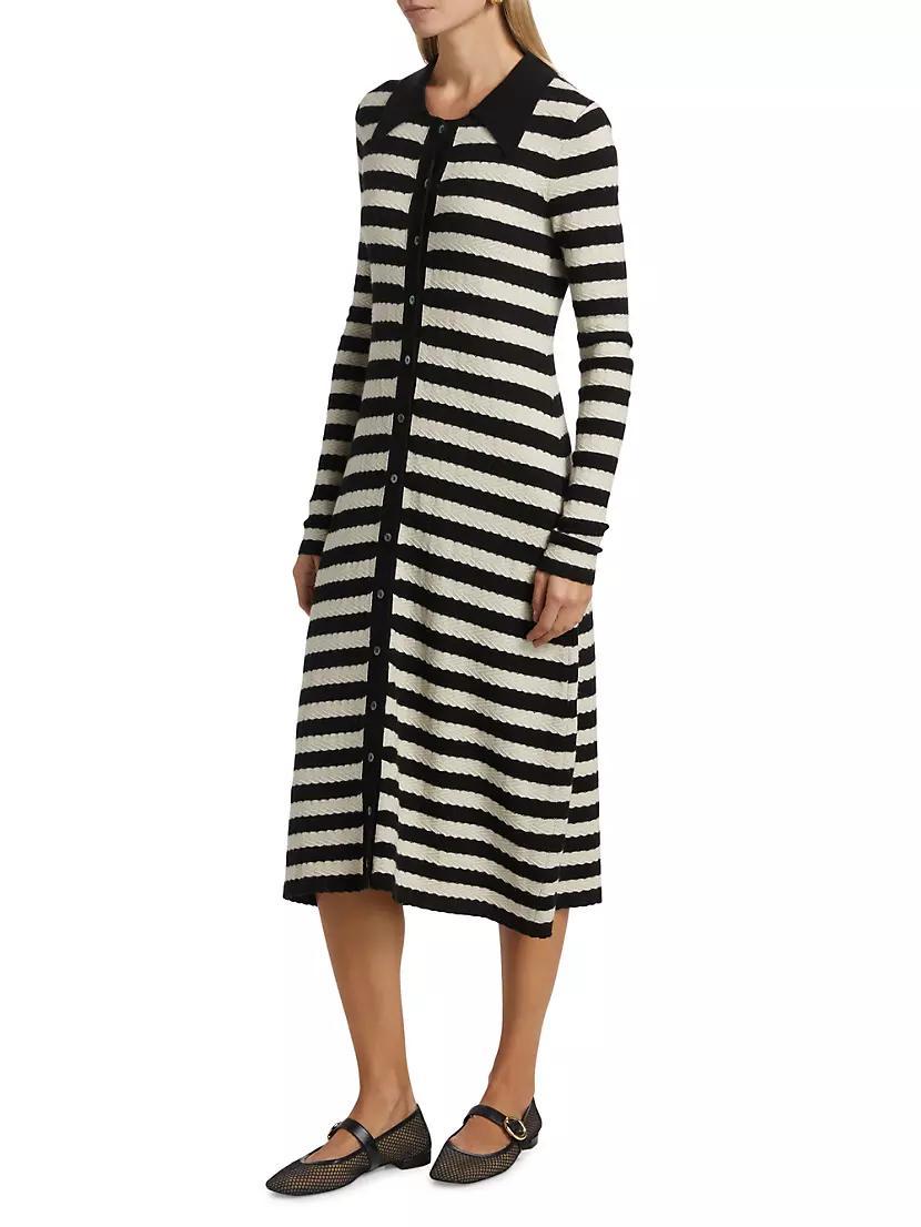 Morrissey Striped Midi-Dress Product Image