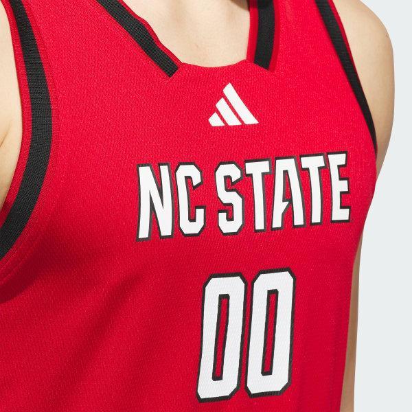 Mens adidas #00 Red NC State Wolfpack Replica Swingman Jersey Product Image