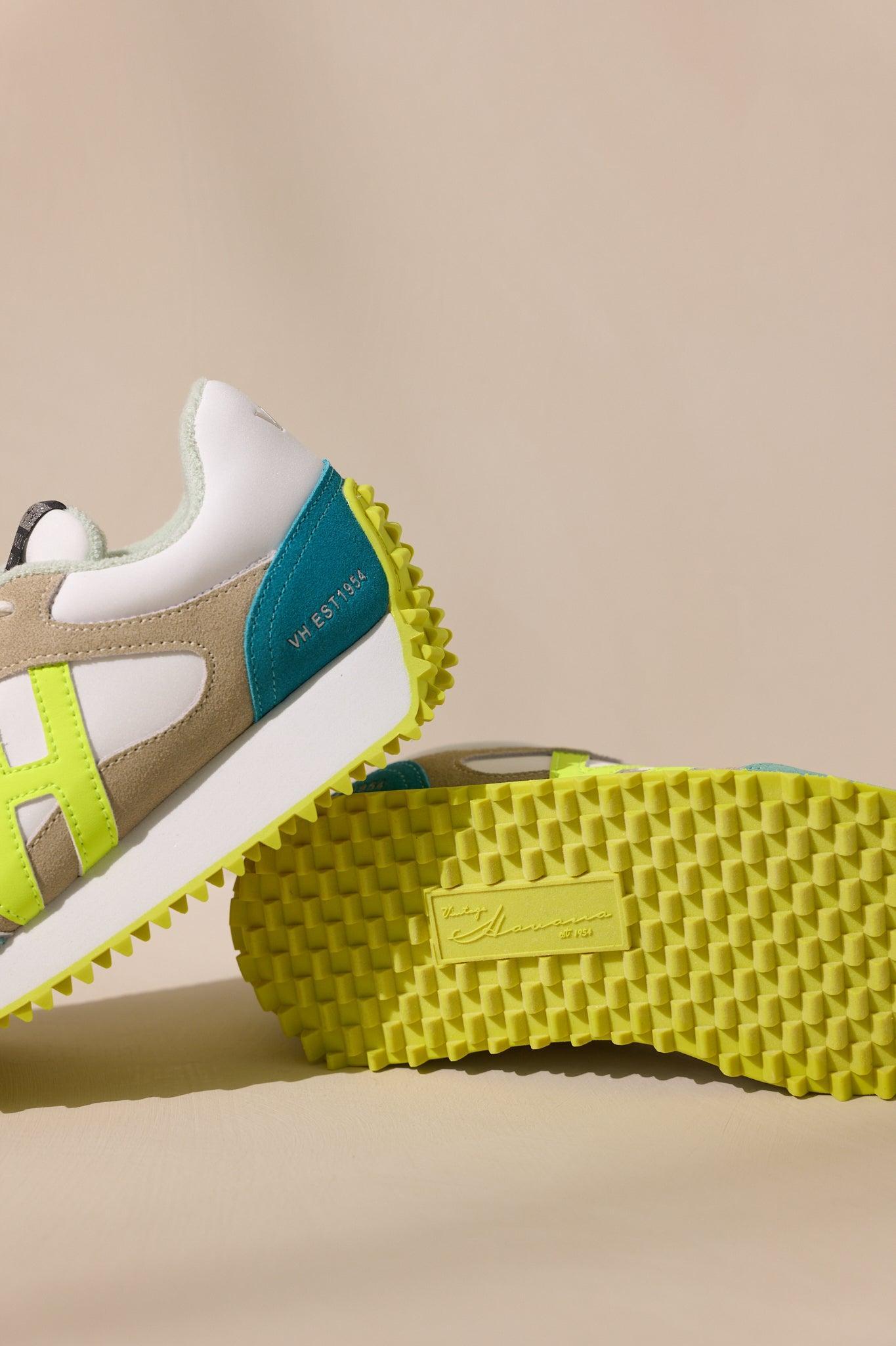 Vintage Havana Cosmic 5 Neon Yellow Multi Sneakers Product Image