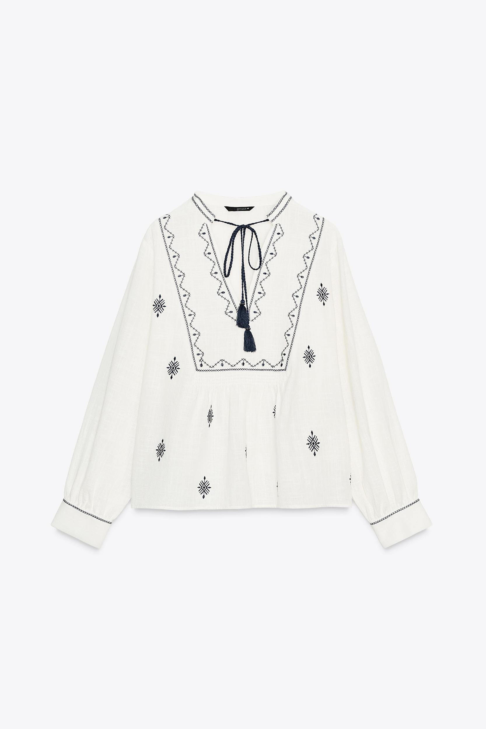 EMBROIDERED RUSTIC BLOUSE Product Image