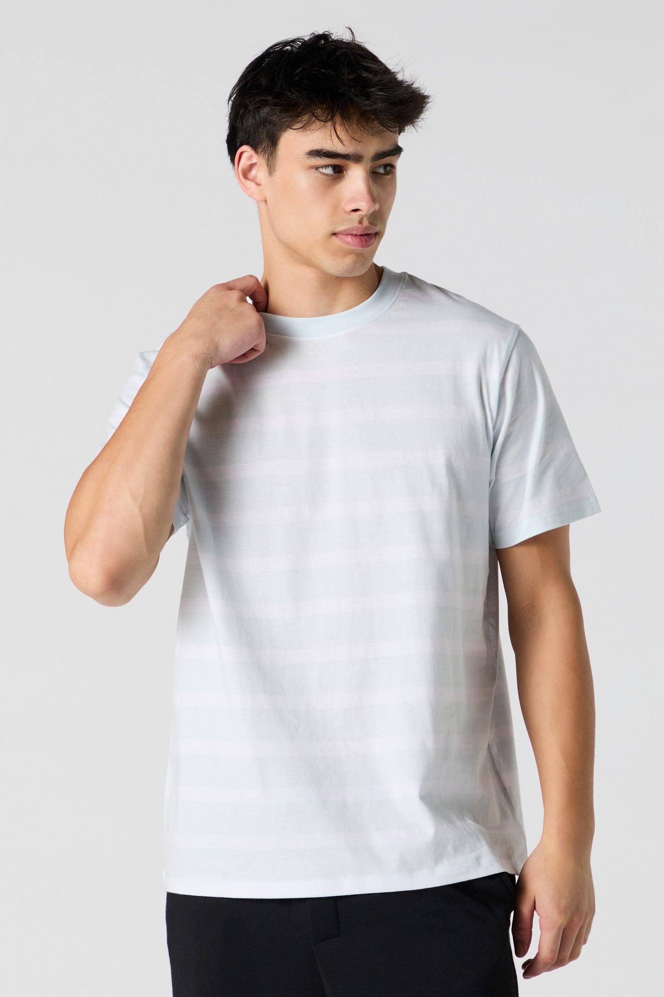 Striped Crewneck T-Shirt Male Product Image