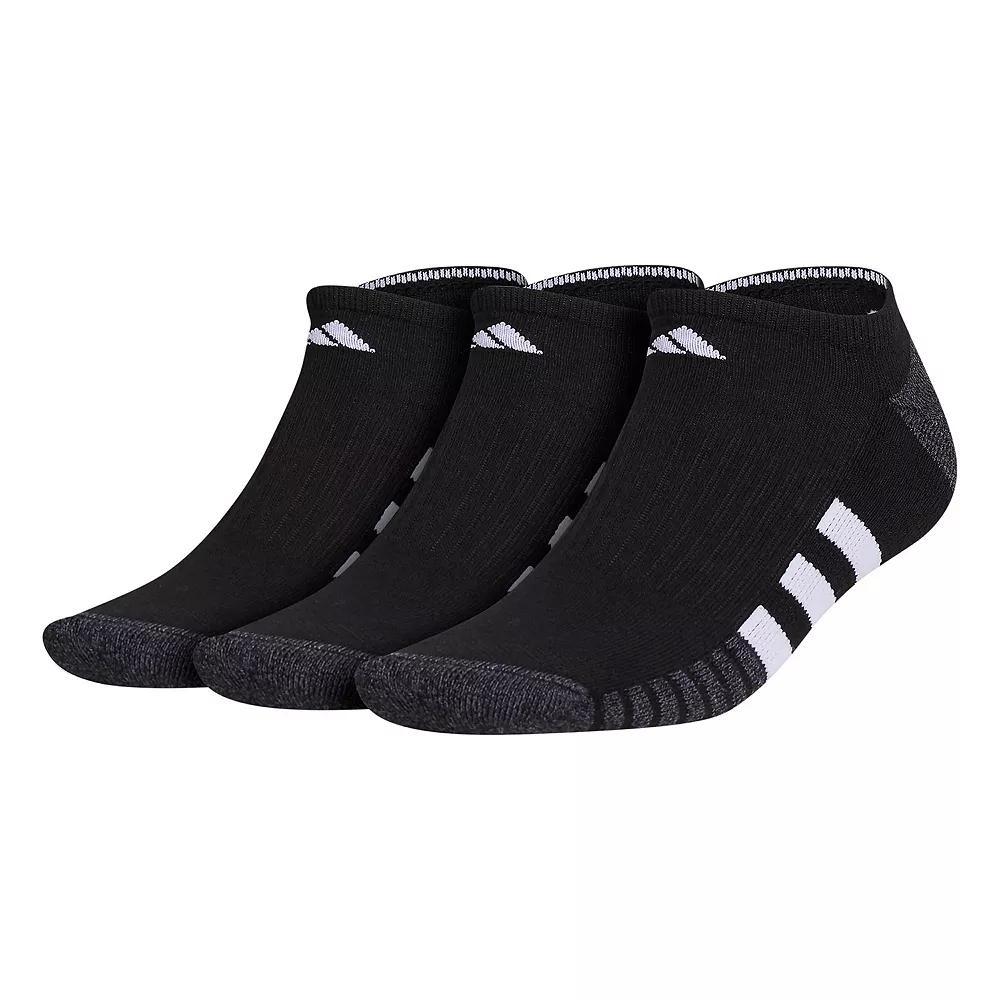 Men's adidas Cushioned 3.0 3-Pack No Show Socks, Size: 6-12, White Product Image