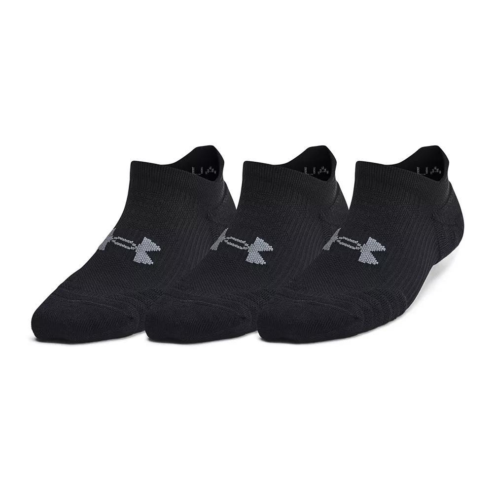 Women's Under Armour UA Play Up 3-Pack No-Show Tab Socks, Size: Medium, Black Product Image