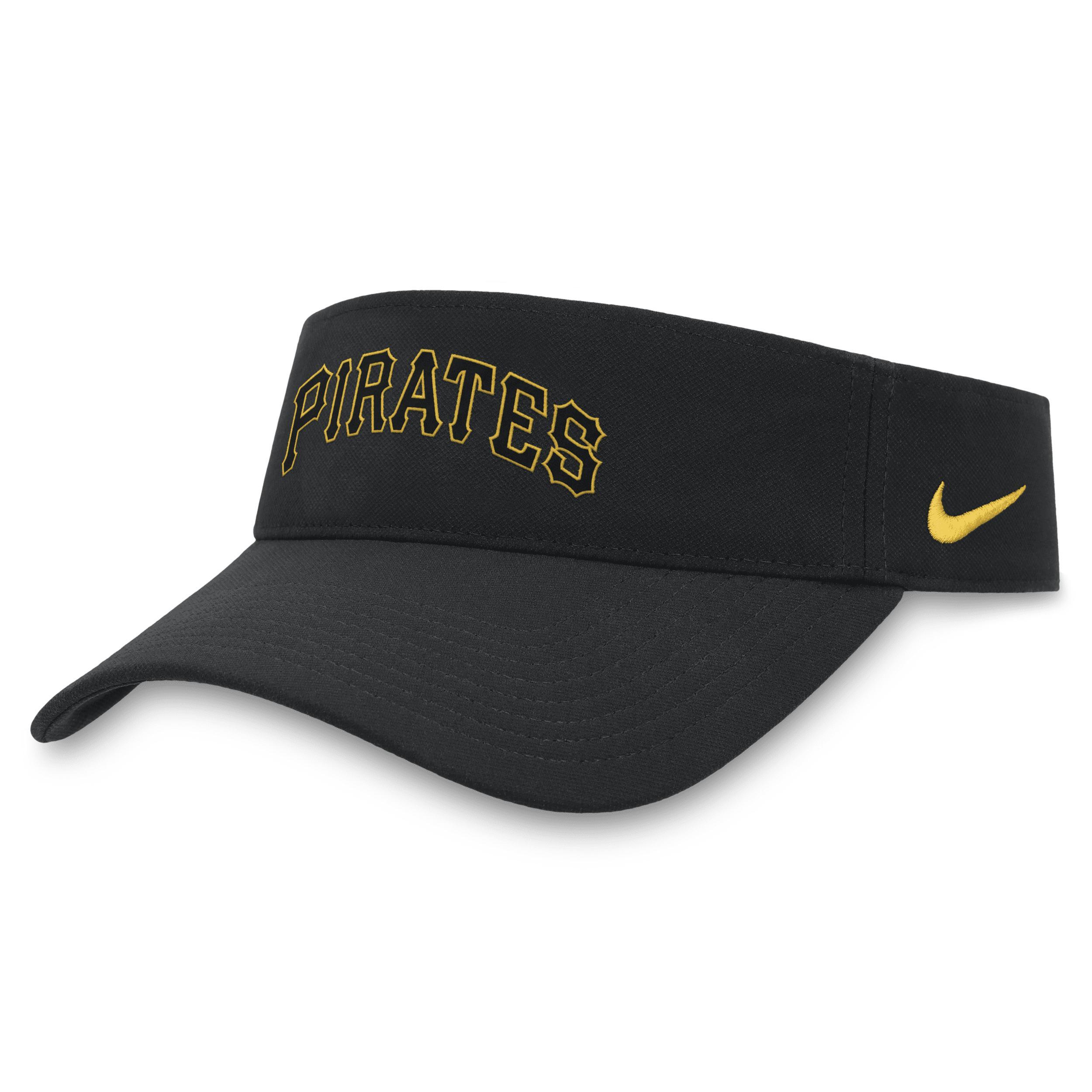 Men's Nike Black Miami Marlins Wordmark Performance Adjustable Visor Product Image