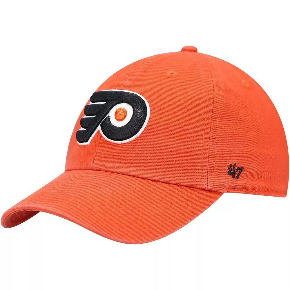 Men's '47 Orange Philadelphia Flyers Team Clean Up Adjustable Hat, Fly Orange Product Image
