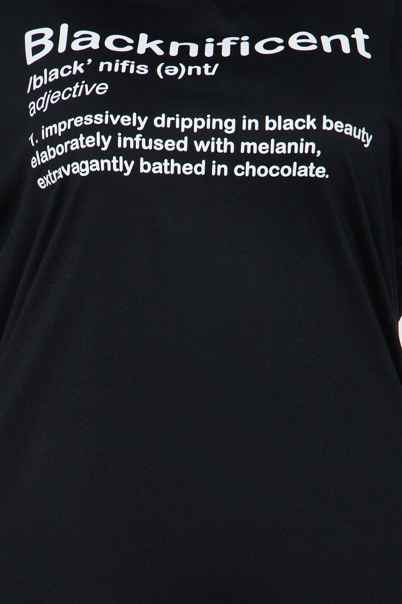 Blacknificent Oversized Tee - Black Product Image