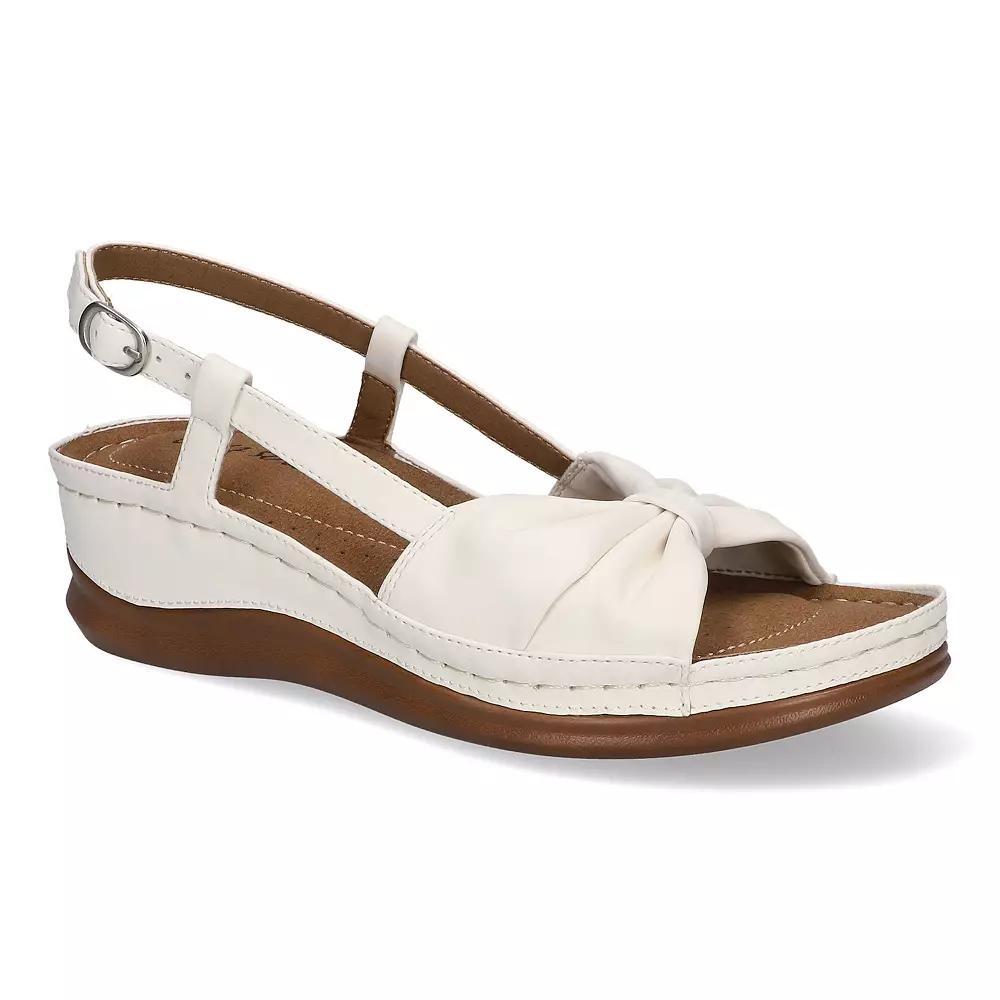 Easy Street Jupiter Women's Slingback Comfort Sandals, Size: 6.5 XW, White Product Image