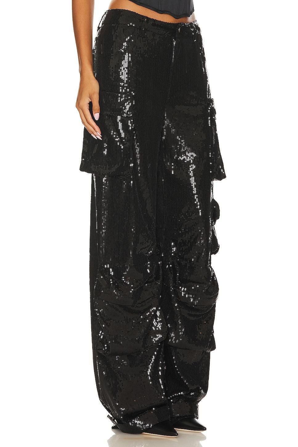 Steve Madden Duo Sequin Cargo Pants Product Image