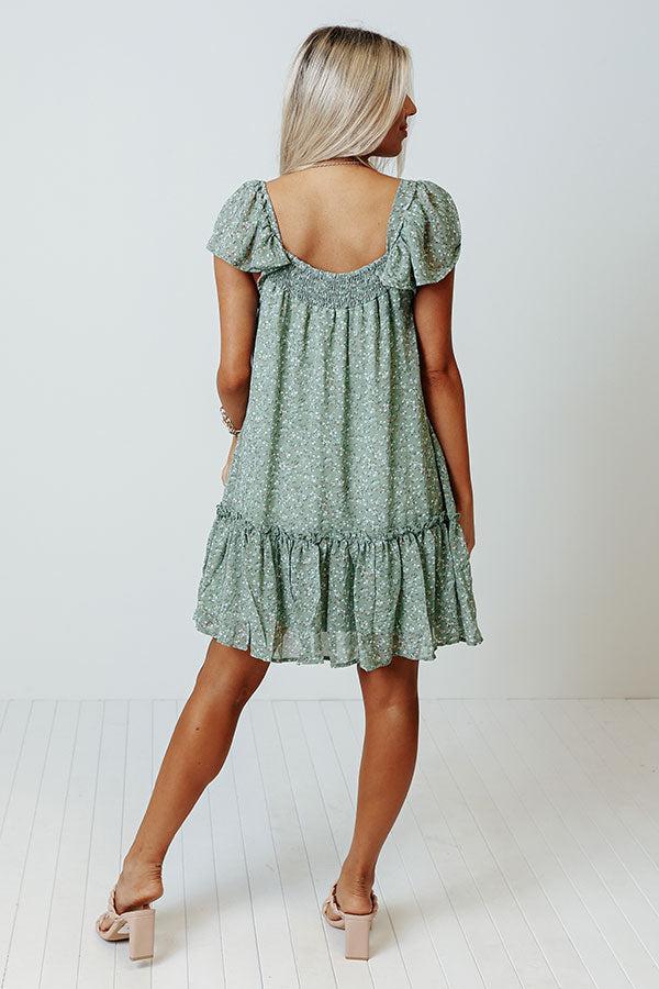 Parade Pretty Shift Dress In Sage Product Image