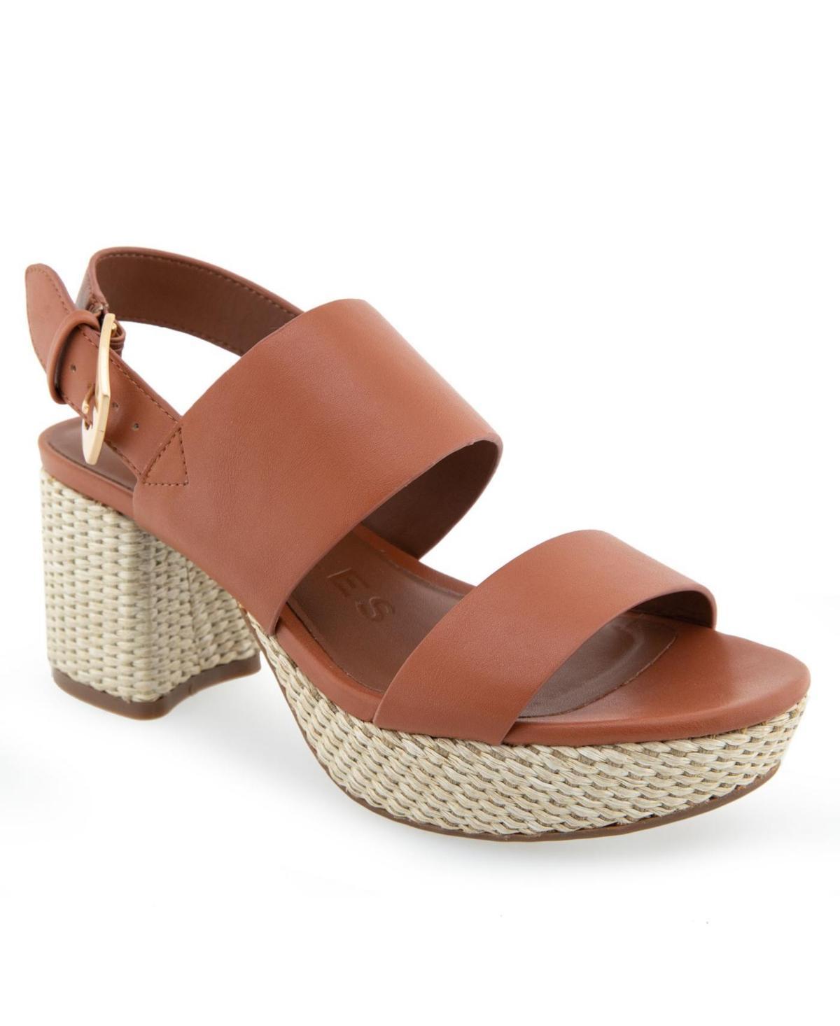Aerosoles Camilia Womens Platform Sandals Silver Grey Product Image
