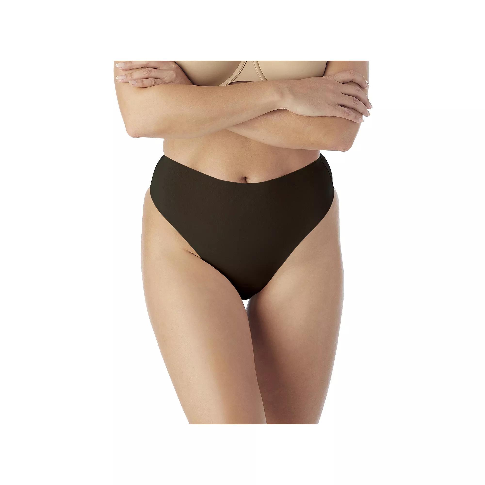 Women's Naomi & Nicole® Shapewear Light Control Shaping Thong 7538, Size: XL, Black Product Image