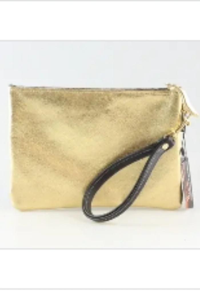 The Metallic Carter Wristlet Product Image