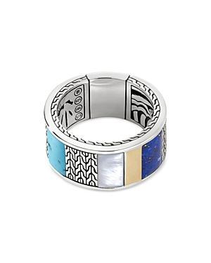 John Hardy Sterling Silver Classic Chain Multi Stone Band Product Image