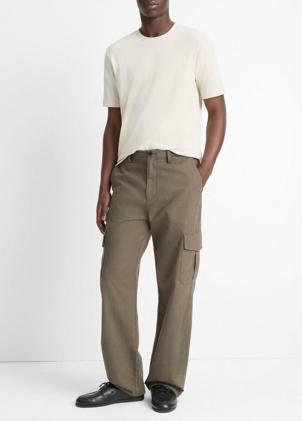 Mens Cotton-linen Cargo Pant, Mangrove, Size 32 Vince Product Image