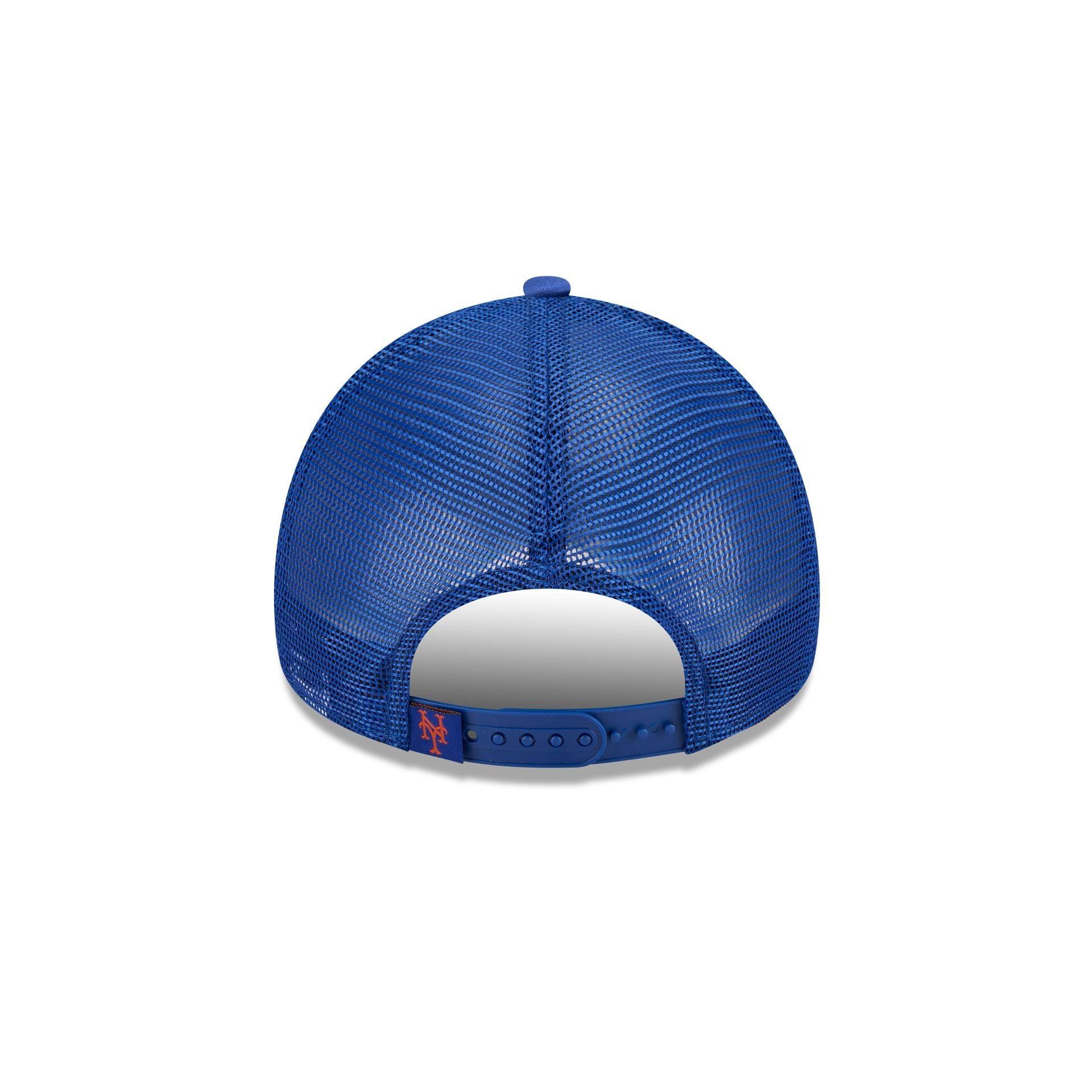 New York Mets Distressed 9FORTY A-Frame Trucker Hat Male Product Image