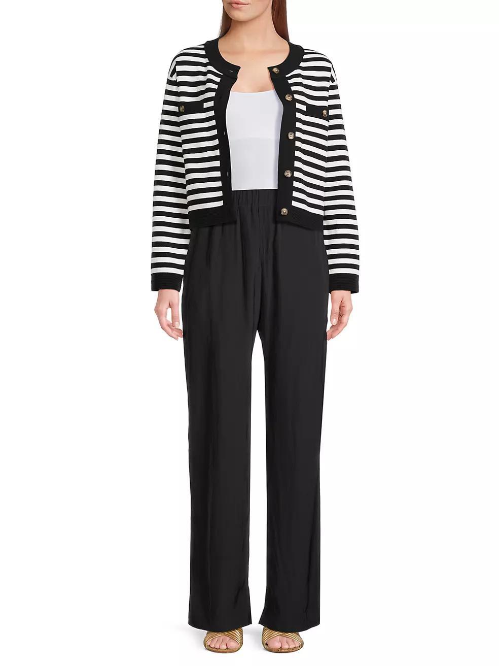 Lise Striped Stretch-Cotton Jacket Product Image