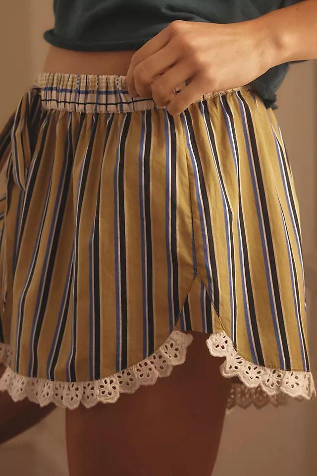 By Anthropologie Eyelet Boxer Shorts Product Image