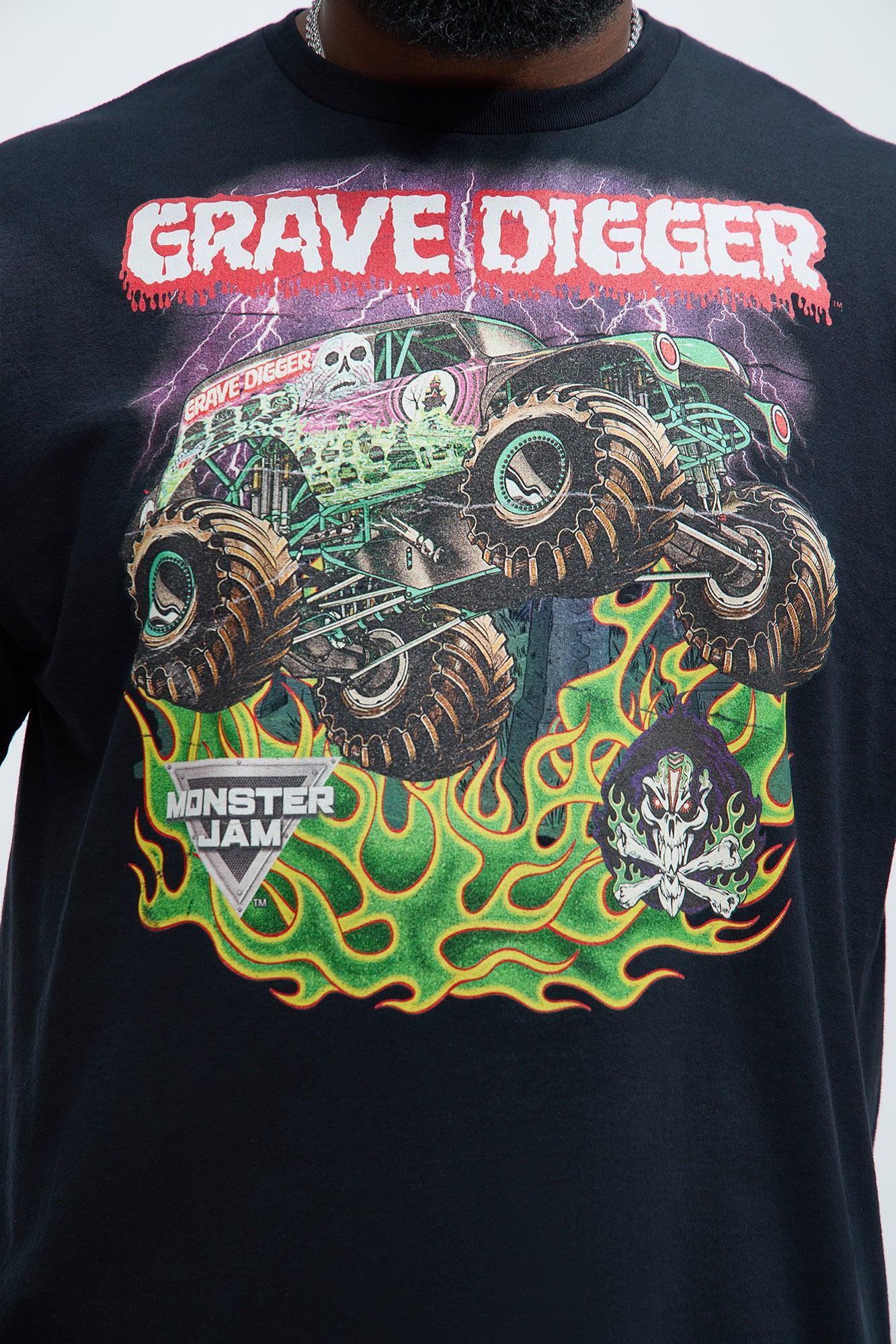 Monster Jam Grave Digger Short Sleeve Tee - Black Product Image