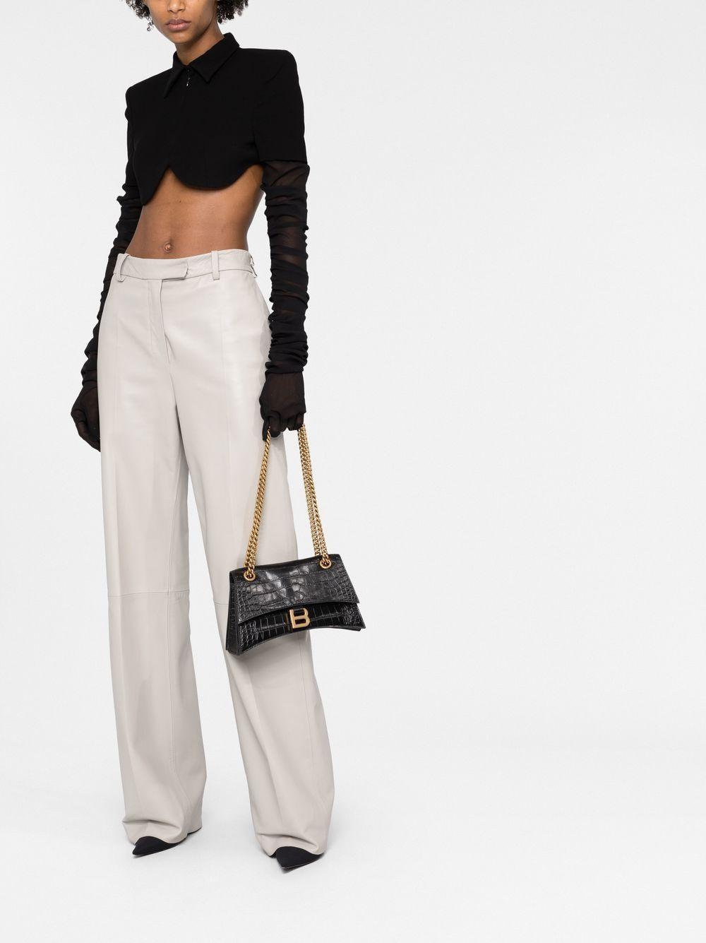 small Crush crocodile-embossed shoulder bag Product Image