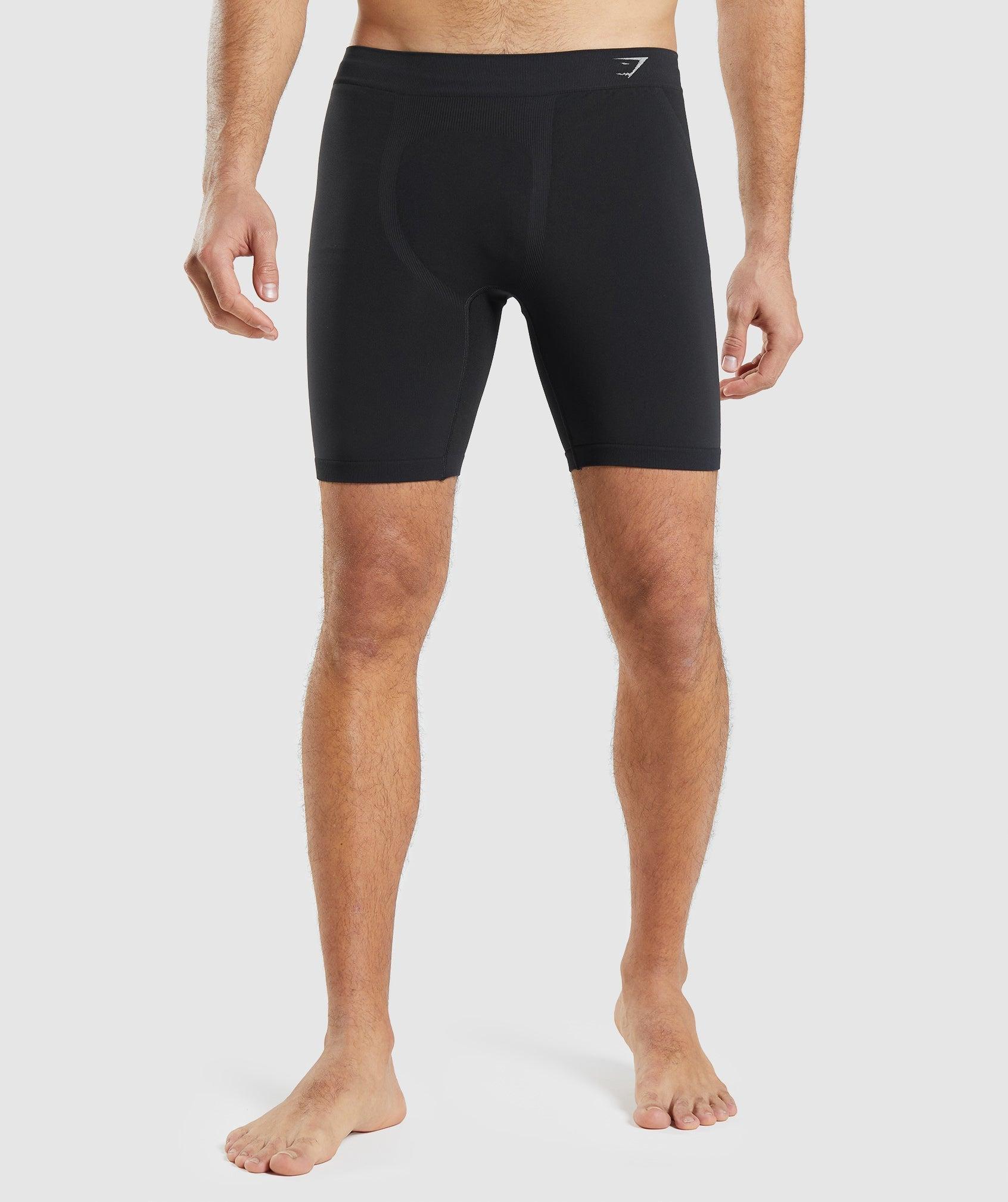 Gymshark Hybrid Boxer - Black/Light Grey Male Product Image