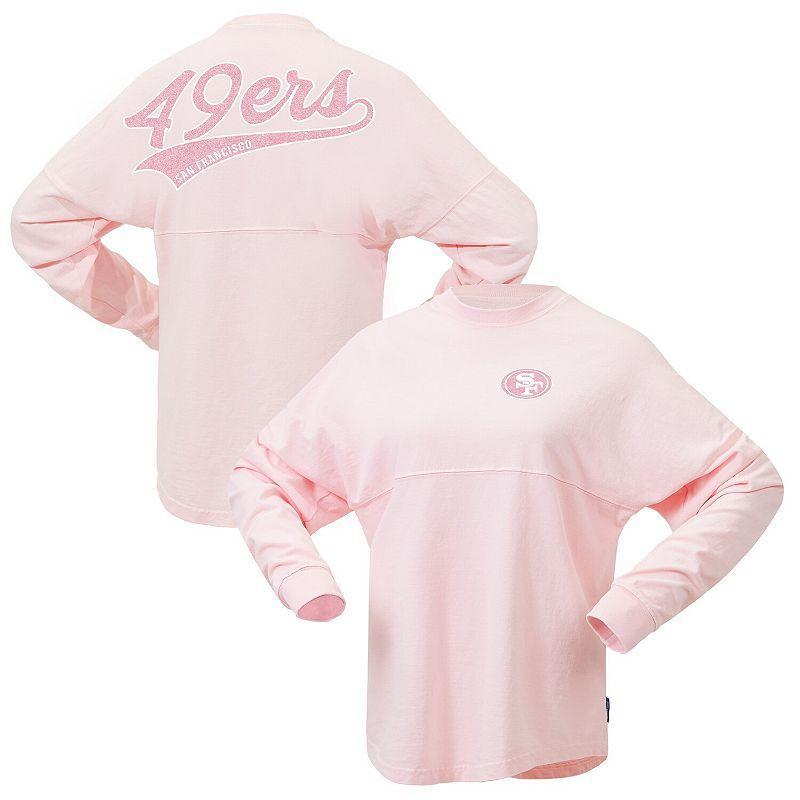 Womens Fanatics Pink San Francisco 49ers Millennial Spirit Jersey T-shirt Product Image