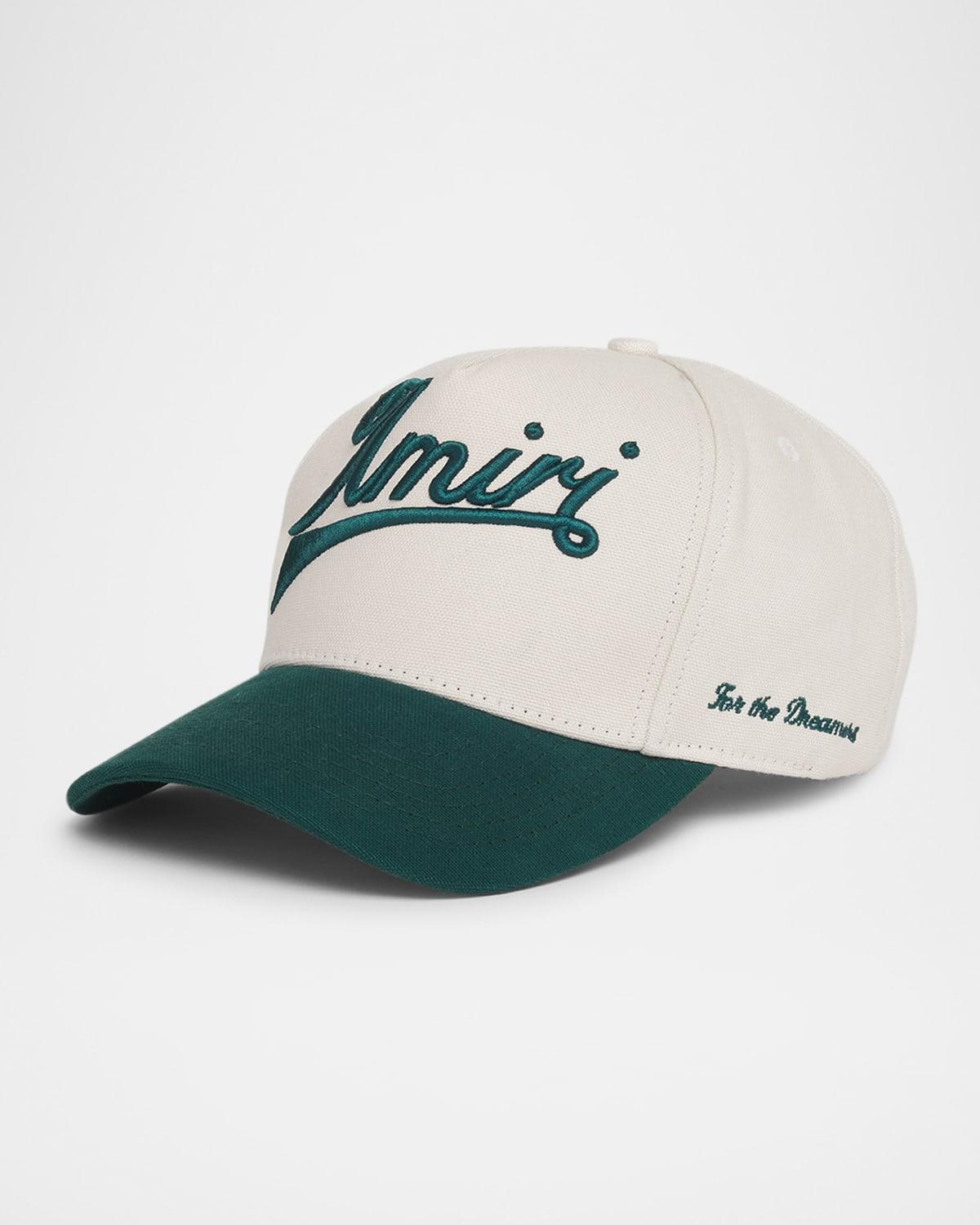 Mens Two-Tone Canvas Logo Baseball Cap Product Image