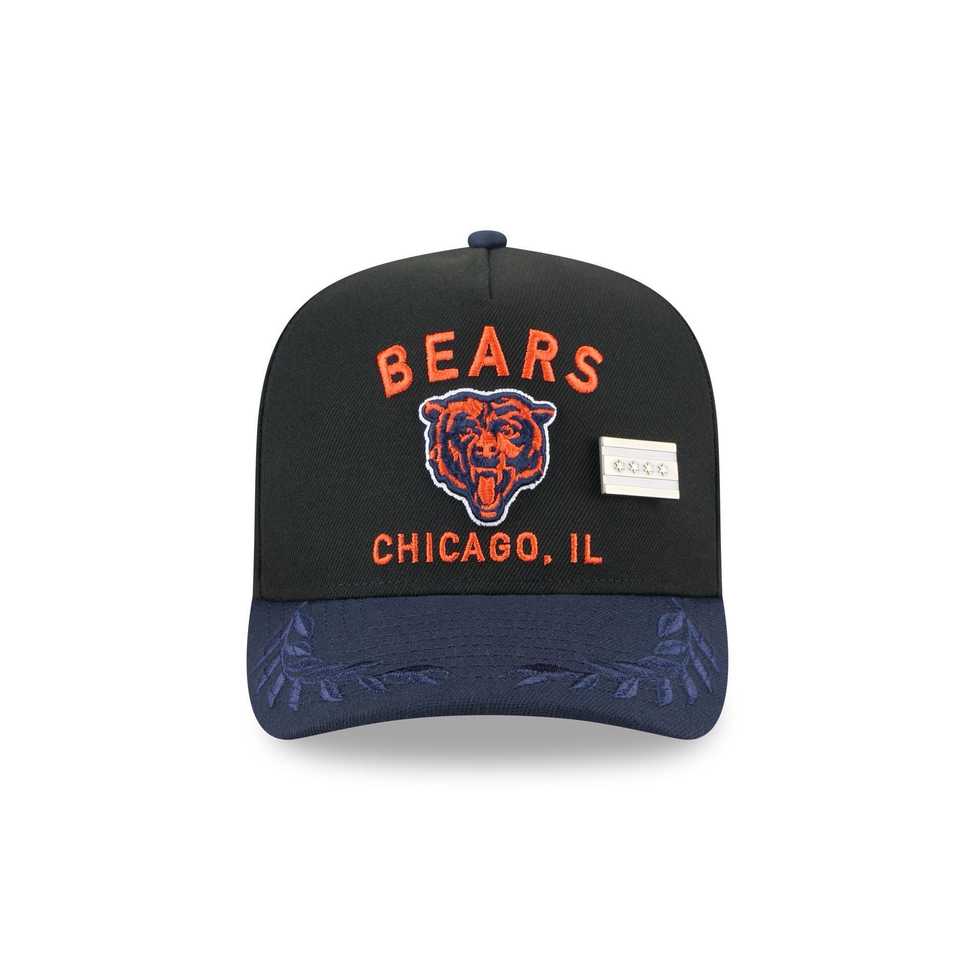 Chicago Bears 2025 Draft Black 59FIFTY A-Frame Fitted Hat Male Product Image