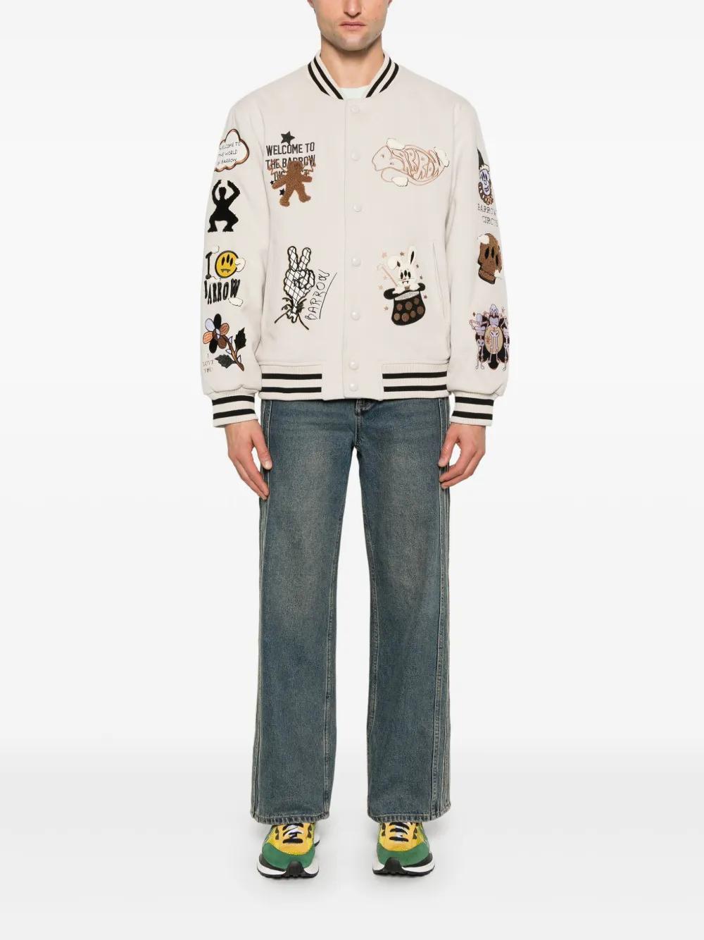 embroidred college jacket Product Image