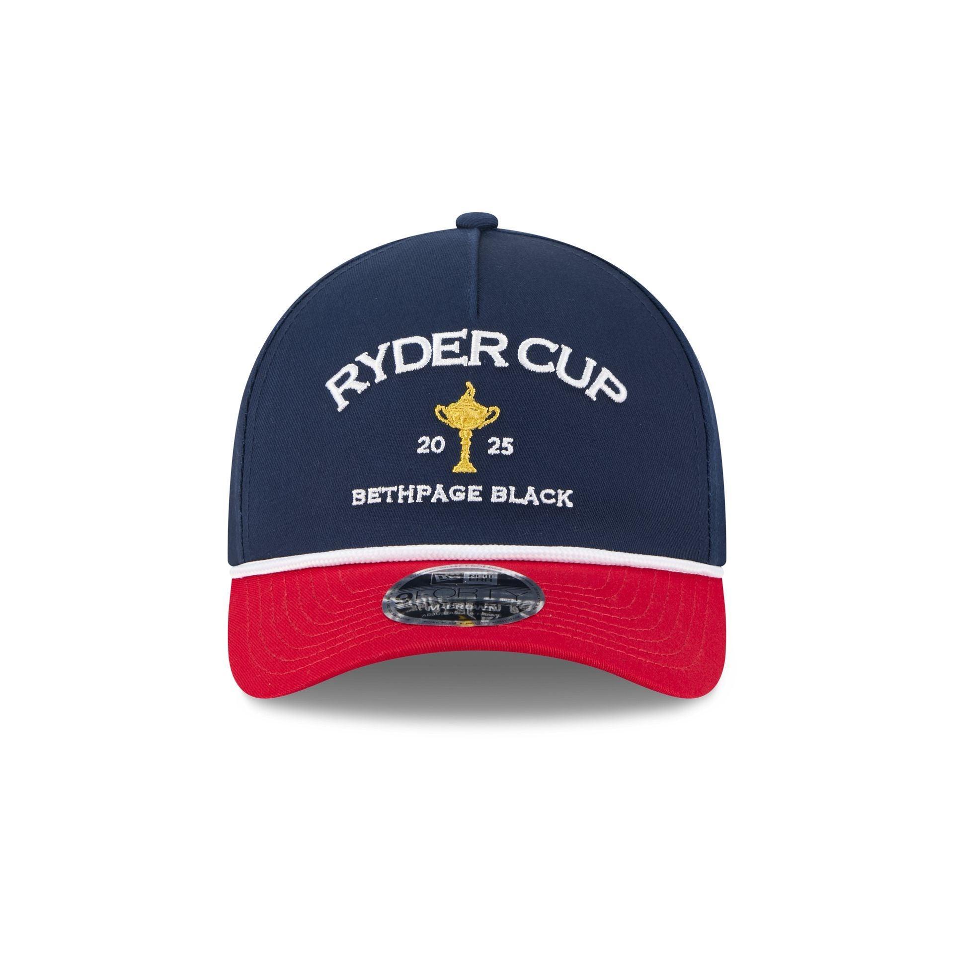 2025 Ryder Cup Two Tone Rope 9FORTY M-Crown A-Frame Snapback Hat Male Product Image