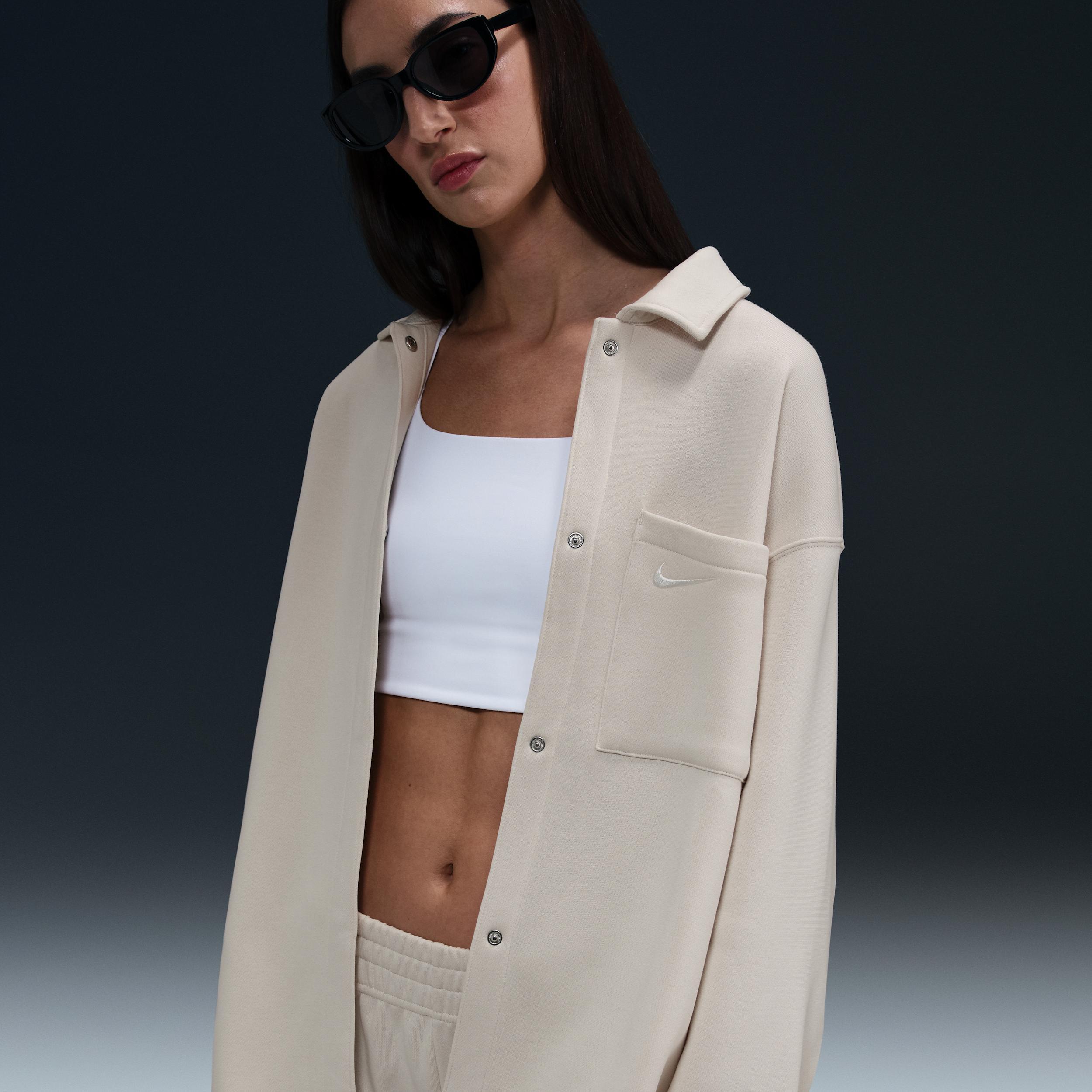 Women's Nike Sportswear Phoenix Fleece Oversized Shirt Jacket Product Image