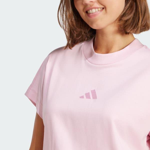 adidas ALL SZN Tee Black S Womens Product Image