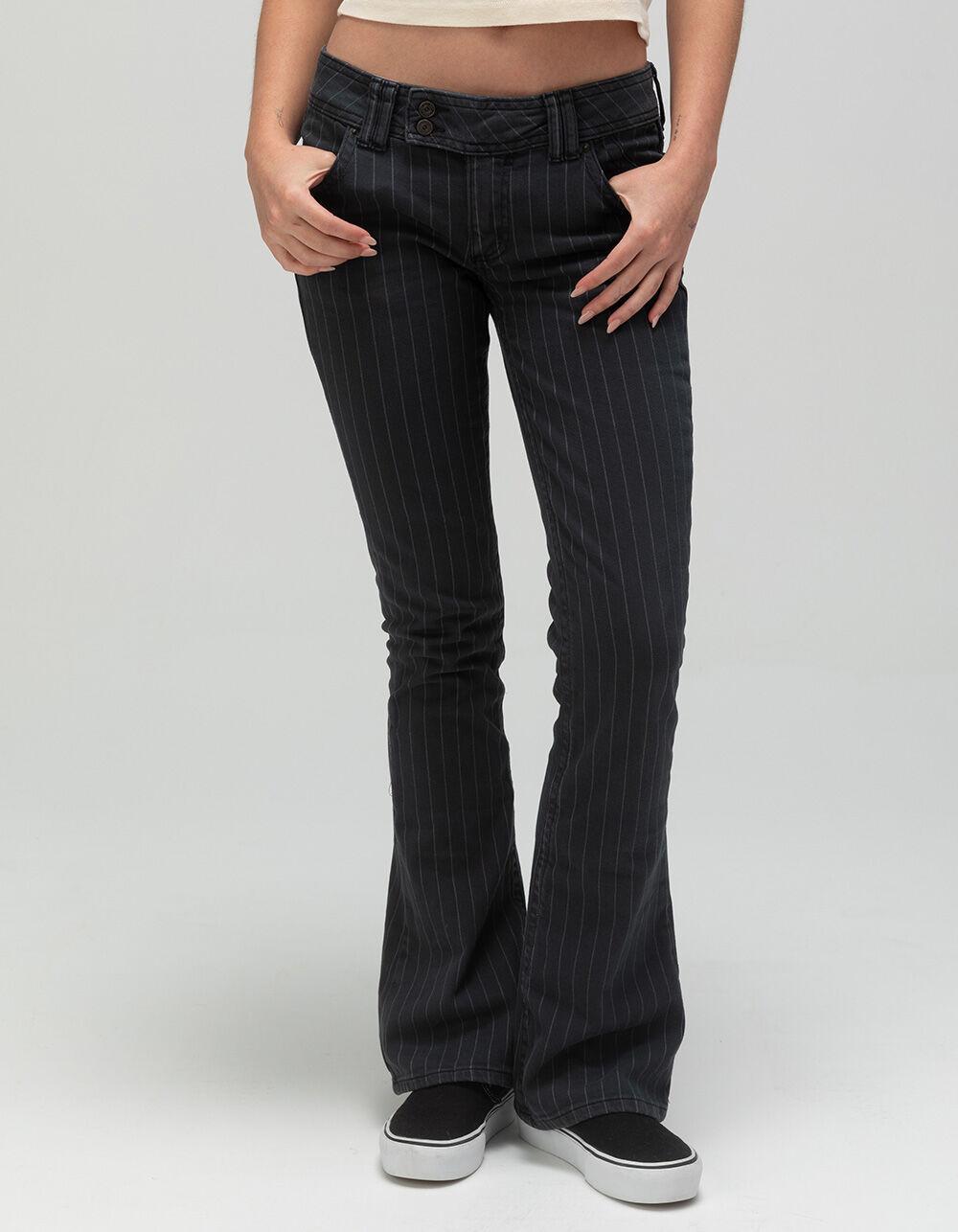 BDG Urban Outfitters Brooke Pinstripe Bootcut Flare Womens Jeans - BLACK Product Image