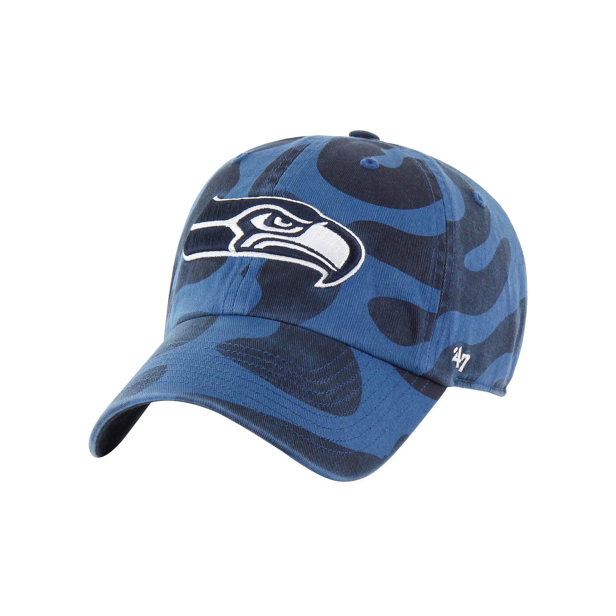 Women's '47  Navy Seattle Seahawks Freeform Clean Up Adjustable Hat, Blue Product Image